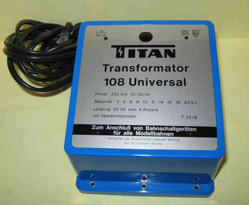 Titan 108 Transformator Universal 60 VA 4 Ampere auch für Digital