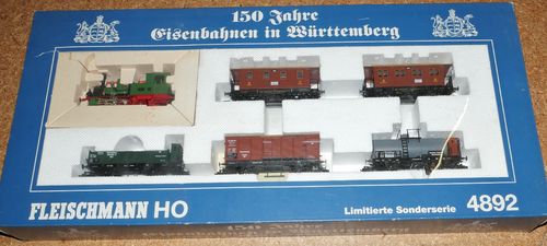 Fleischmann 4892 Zugset 150 Jahre Eisenbahnen in Württemberg m. T3 Ep.1 i.OVP