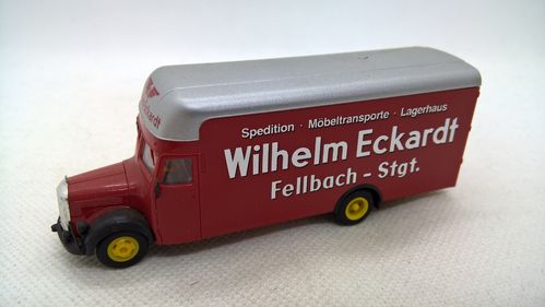 Albedo Mercedes L 3500 Möbelkoffer-LKW Wilhelm Eckardt Fellbach Stuttgart rot